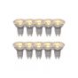 Lucide Spot LED (lot de 10) - Ø 5 x 5,3 cm - GU10 - 5W non-dimmersible - 2700K - transparent