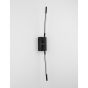 Nova Luce Raccio - applique murale - 12 x 6 x 74 cm - 9,2W LED incl. - noir