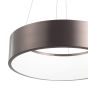 Nova Luce Rando - lampe suspendue - Ø 45 x 120 cm - 32W dimmable LED incl - gris foncé