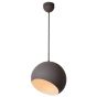 Lucide Bobo - lampe suspendue - 28 x 28 x 170 cm - 15W LED incl - gris mat