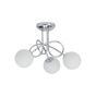 Brilliant Mirella - plafonnier - Ø 34 x 25 cm - 3 x 3W LED incl. - chrome et blanc