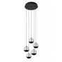 Lucide Sentubal 5L - lampe suspendue - Ø 31 x 150 cm - 5 x 5,2W LED incl. - noir