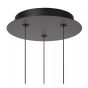 Lucide Kligande - lampe suspendue - Ø 25 x 150 cm - 3 x 8W LED incl - noir