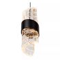 Lucide Kligande - lampe suspendue - Ø 25 x 150 cm - 3 x 8W LED incl - noir