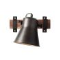 Brilliant Plow - spot en saillie - 24 x 17 x 25 cm - noir et marron