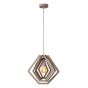 Lucide Mauro - lampe suspendue - 33,5 x 33,5 x 100 cm - taupe