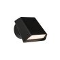 Nova Luce Benedetto - applique murale avec interrupteur - 12 x 7 x 9,5 cm - 6W LED incl. - noir