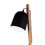 Nova Luce Mutanti - lampadaire - 160 cm - noir et marron