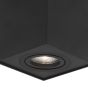 Nova Luce Rende - spot en saillie - 8 x 8 x 9 cm - noir