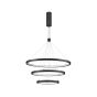 Nova Luce Empatia - lampe suspendue - Ø 80 x 150 cm - 108W dimmable LED incl - sand black