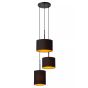 Lucide Maya - lampe suspendue 3L - Ø 46 x 177 cm - noir