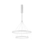 Nova Luce Empatia - lampe suspendue - Ø 60 x 120 cm - 60W LED dimmable incl. - blanc sable