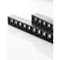 Nova Luce Zano - pour système de rail magnétique - 27 x 3,5 x 5 cm - 15W LED dimmable incl. - noir sable