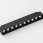 Nova Luce Zano - pour système de rail magnétique - 27 x 3,5 x 5 cm - 15W LED dimmable incl. - noir sable