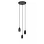 Lucide Evora 3L - lampe suspendue - Ø 25 x 150 cm - noir