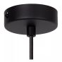 Lucide Evora - lampe suspendue - Ø 10 x 146 cm - noir