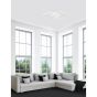 Nova Luce Bilbao - plafonnier - 46 x 46 x 6,5 cm - 25W LED incl. - blanc