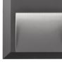 Nova Luce Pulsar - applique murale extérieure - 12 x 3 x 12 cm - 2W LED incl. - IP54 - gris foncé