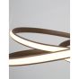 Nova Luce Menton - lampe suspendue - Ø 52 x 120 cm - 43W LED dimmable incl. - café sable