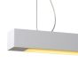 Lucide Lino 2 - lampe suspendue - 122,5 x 6,5 x 128 cm - 2 x 28W lampe fluorescente incluse - blanc