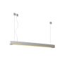 Lucide Lino 2 - lampe suspendue - 122,5 x 6,5 x 128 cm - 2 x 28W lampe fluorescente incluse - blanc