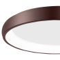 Nova Luce Albi - plafonnier - Ø 61 x 8,5 cm - 50W LED dimmable incl - brun