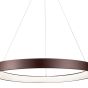 Nova Luce Albi - lampe suspendue - Ø 81 x 120 cm - 80W LED dimmable incl - brun café