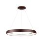 Nova Luce Albi - lampe suspendue - Ø 81 x 120 cm - 80W LED dimmable incl - brun café