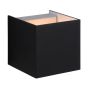 Lucide Cubo I - applique murale - 7,6 x 7,6 x 18 cm - noir