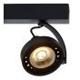 Lucide Dorian - spot en saillie - 13 x 30 x 16,5 cm - 2 x 12W LED dimmable incl - dim to warm - noir