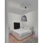 Nova Luce Destin - lampe suspendue - Ø 46,5 x 250 cm - gris et noir