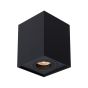 Lucide Tube - spot de plafond - 9 x 9 x 12 cm - noir