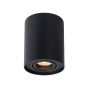 Lucide Tube - spot de plafond - Ø 9 x 12 cm - noir