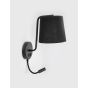 Nova Luce Sage - applique murale avec interrupteur - 20 x 29 x 59 cm - 3W LED incl. - noir