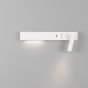 Nova Luce Vida - applique murale avec interrupteur et chargeur USB - 35 x 10 x 8 cm - 5W + 3W LED incl. - blanc sable