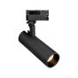 Maxlight Shinemaker - spot sur rail - système de rail triphasé - Ø 5,5 x 19,6 cm - 15W LED dimmable incl. - noir