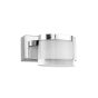 Nova Luce Sabia - lampe miroir - 12 x 9,8 x 7,5 cm - 5W LED incl. - IP44 - chrome