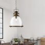 Searchlight Industrial Pendants - lampe suspendue - Ø 49 x 200 cm - laiton antique