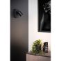 Lucide Nigel - applique murale avec interrupteur et port USB - 16 x 10 x 11,8 cm - 5W LED incl - noir