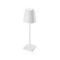 Nova Luce Colt - lampe de table extérieure à piles - Ø 11 x 38 cm - 1W LED dimmable incl - IP44 - blanc sable