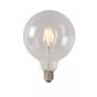 Lucide Lampe à filament LED classe A - Ø 12,5 x 17,5 cm - E27 - 7W non-dimmable - 2700K - transparent