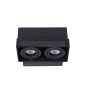 Lucide Trimless - spot encastrable - 185 x 97 mm, 185 x 97 mm format encastrable - noir