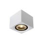 Lucide Fedler - spot en saillie - 12 x 12 x 8,5 cm - 12W LED dimmable incl - dim to warm - blanc