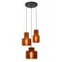 Lucide Rollo - lampe suspendue - Ø 50 x 150 cm - terre cuite