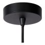 Lucide Lester - lampe suspendue - Ø 50 x 150 cm - noir