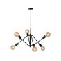 Lucide Lester - lampe suspendue - Ø 50 x 150 cm - noir