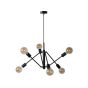 Lucide Lester - lampe suspendue - Ø 50 x 150 cm - noir