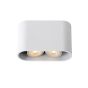 Lucide Bentoo 2 - spot en saillie - 16 x 6 x 11,5 cm - 2 x 4,5W LED dimmable incl. - blanc