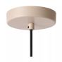 Lucide Lambres - lampe suspendue - Ø 15 x 164 cm - taupe