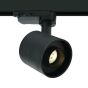 ONE Light Dark Light Tubes - spot sur rail - système de rail triphasé - Ø 6,8 x 6,6 cm - 6W LED incl. - noir